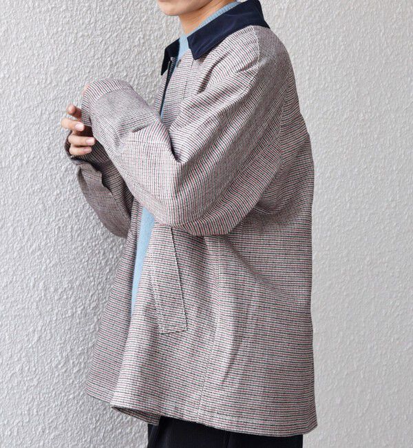 SHIPS any「【SHIPS any別注】Bollington: ウールサキソニー チェック ショート ハンティングジャケット◇」|ブルゾン・スタジャン|