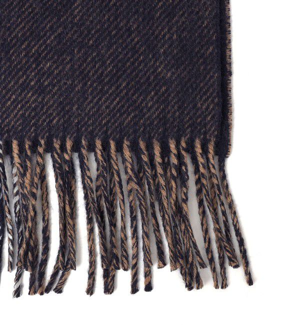 SHIPS any「SHIPS any: サープラスヤーン ウール カシミヤ リバーシブル パネル マフラー◇」|マフラー|