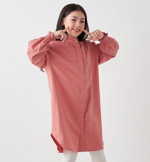 SHIPS any「SHIPS any:〈洗濯機可能〉ウォーム ネル/コーデュロイ シャツ ワンピース <KIDS>」|ワンピース|