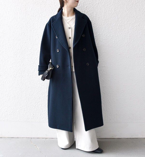 SHIPS any「【WEB限定】SHIPS any: PURE WOOL ロング テーラード コート」|チェスターコート|