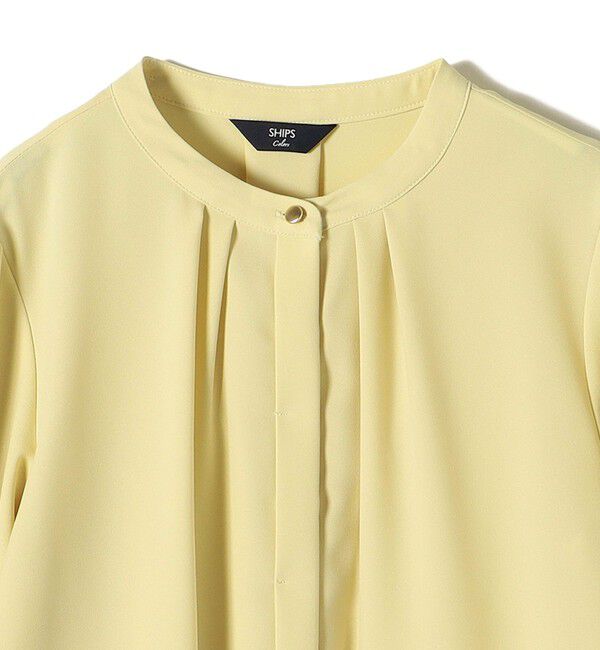 SHIPS Colors 「《予約》SHIPS Colors:〈洗濯機可能〉ジョーゼット タックスリーブ ブラウス2◆」|シャツ・ブラウス|