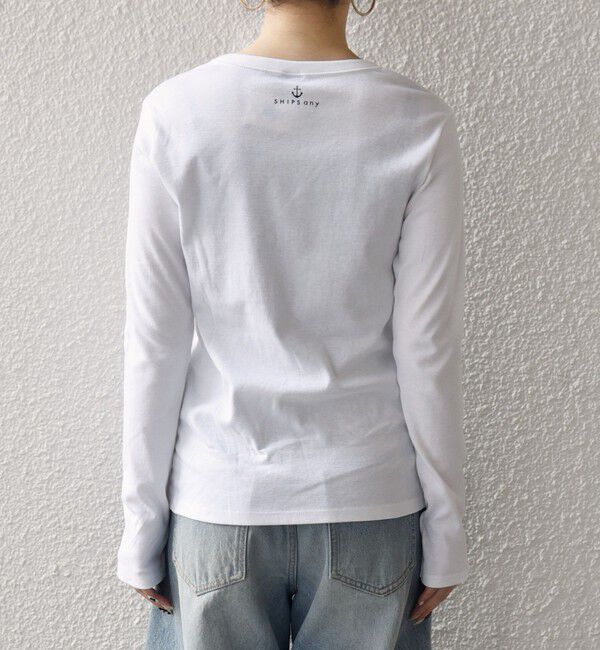 SHIPS any「《予約》【SHIPS any別注】PETIT BATEAU:〈洗濯機可能〉ロングスリーブ Tシャツ」|Tシャツ・カットソー|