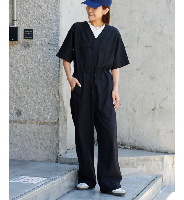 OUTDOOR PRODUCTS Usual Things「追加2 ダブルポケットVネックオールインワン」|オールインワン|