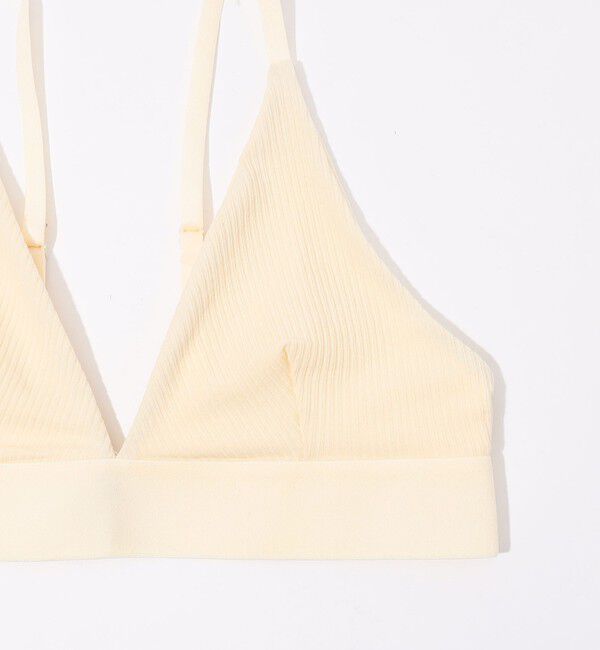 TOMORROWLAND BUYING WEAR「BASE RANGE コットンリブ トライアングルブラトップ」|インナー|