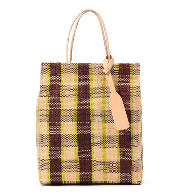 TOMORROWLAND GOODS「EleSac ラフィア ト ミニトートバッグ」|トートバッグ|54 グリーン系