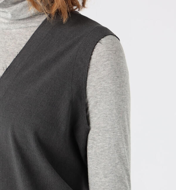 Ballsey「ウールドライ バックタックジャンパースカート」|ジャンパースカート|