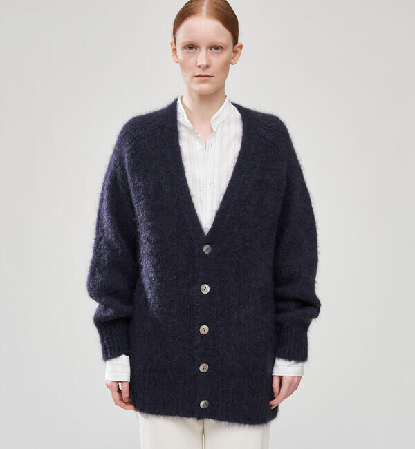 GALERIE VIE「キッドモヘヤ Vネックカーディガン」|カーディガン|