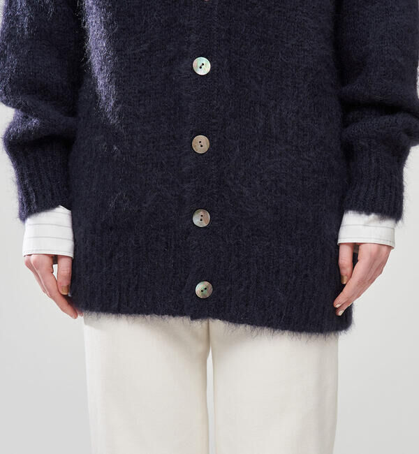 GALERIE VIE「キッドモヘヤ Vネックカーディガン」|カーディガン|