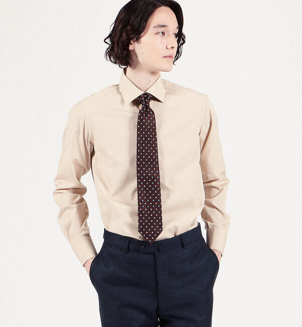 TOMORROWLAND MENS「120/2スーピマコットンブロード ワイドスプレッドカラーシャツ」|シャツ・ブラウス|