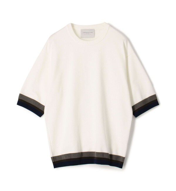 TOMORROWLAND MENS「TOMORROWLAND tricot リブライン ニットTシャツ」|ニット・セーター|11 ホワイト
