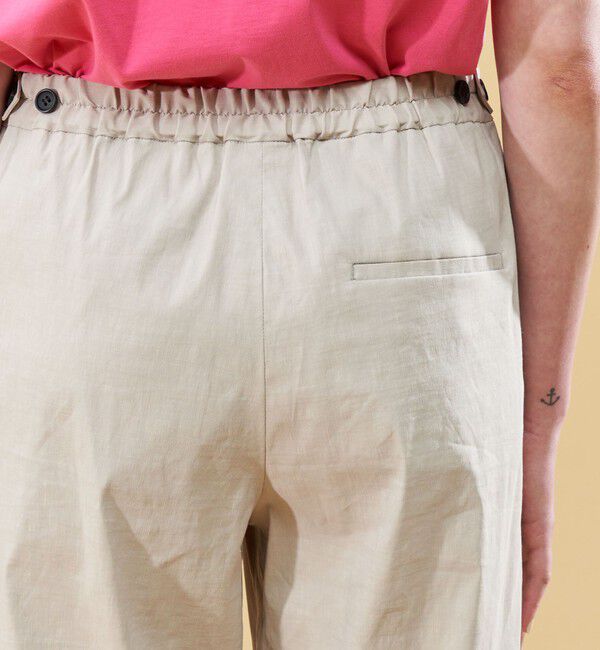 DES PRES「リネンナイロンストレッチ セミワイドパンツ」|その他|