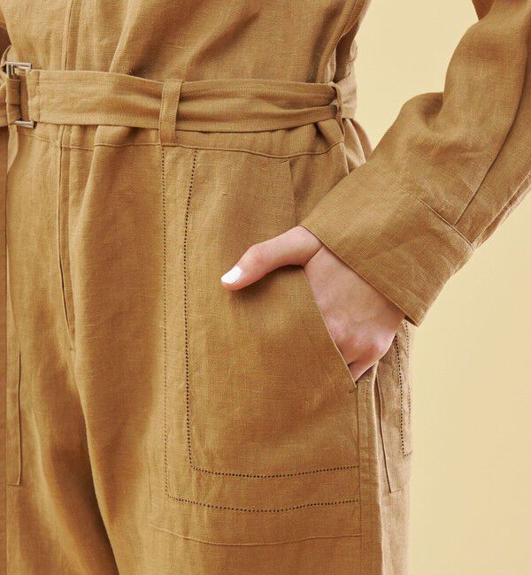 GALERIE VIE「フレンチリネン ジャンプスーツ」|オールインワン|