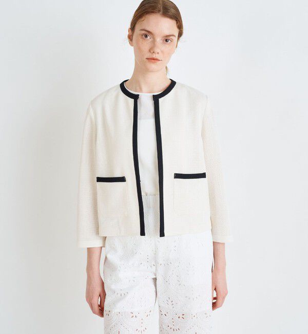 Ballsey「カラミ ノーカラージャケット」|ノーカラージャケット|