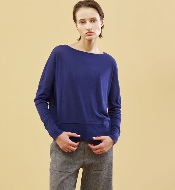 GALERIE VIE「ガーゼフライスジャージー ボートネックプルオーバー」|Tシャツ・カットソー|