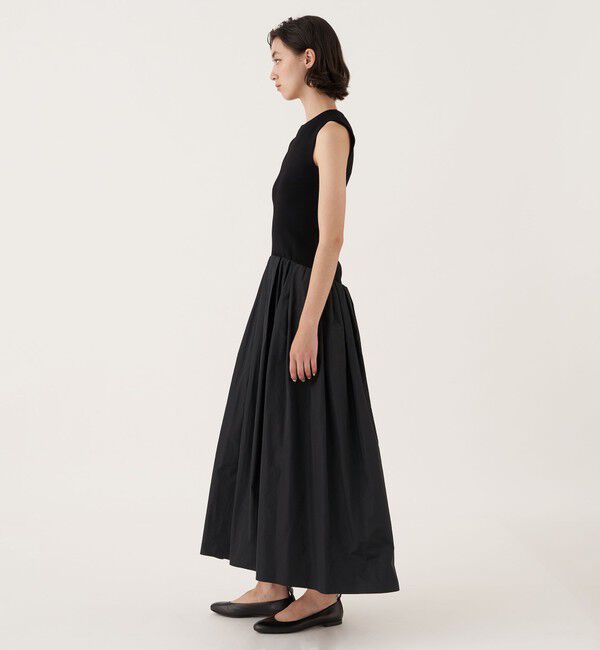 DES PRES「マイクシルクタフタ ウエストギャザーワンピース」|ワンピース|