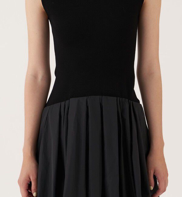 DES PRES「マイクシルクタフタ ウエストギャザーワンピース」|ワンピース|