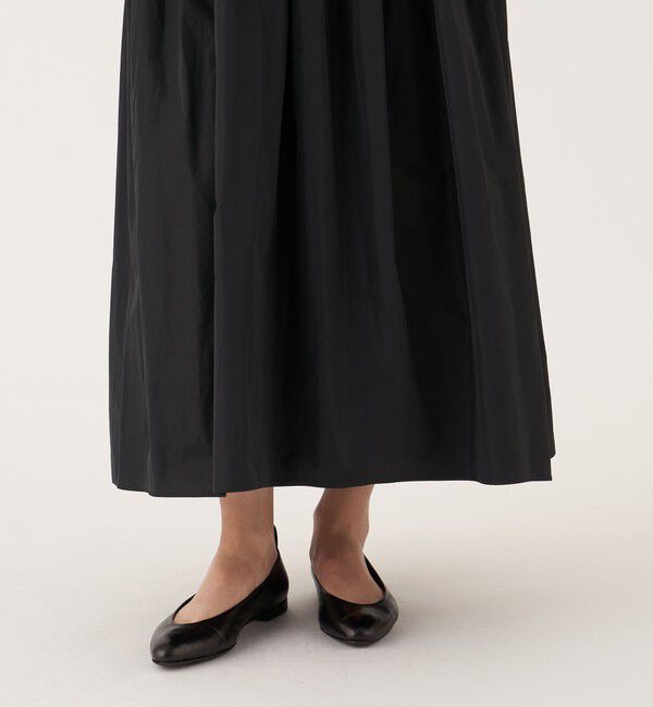 DES PRES「マイクシルクタフタ ウエストギャザーワンピース」|ワンピース|