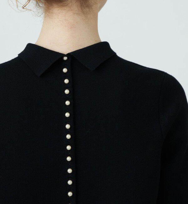 Ballsey「ウールポリエステルパールコンビ ハーフスリーブワンピース」|ワンピース|