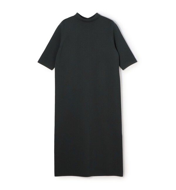 Ballsey「ウールポリエステルパールコンビ ハーフスリーブワンピース」|ワンピース|59 ダークグリーン