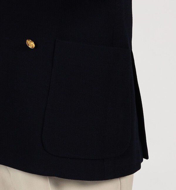 TOMORROWLAND MENS「ウールコットンダブルニット ダブルブレステッド6BブレザーDONDY」|テーラードジャケット|