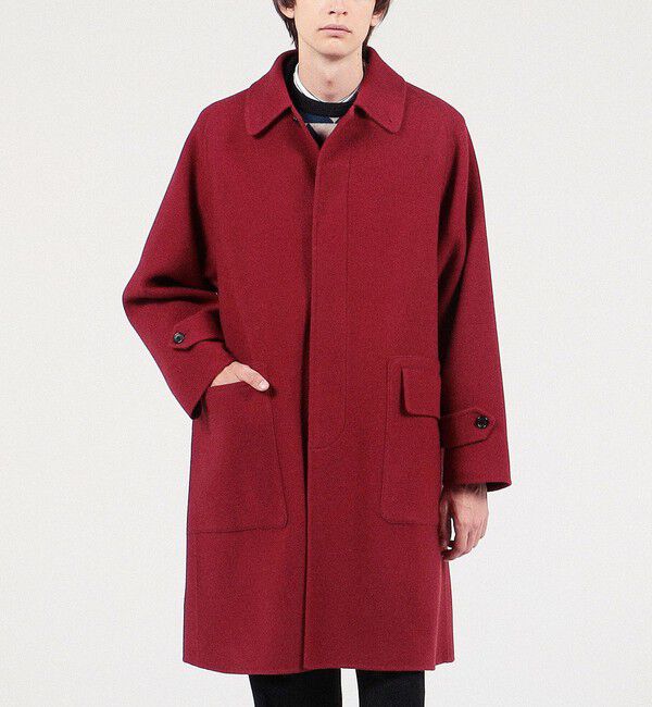 TOMORROWLAND MENS「Super170'sウール リバーメルトン ステンカラーコート」|ステンカラーコート|
