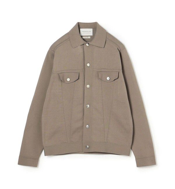 TOMORROWLAND MENS「TOMORROWLAND tricot ポリエステルコットン ニットGジャン」|ニット・セーター|43 ベージュ