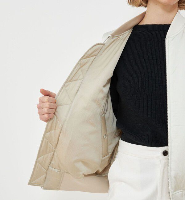 GALERIE VIE「パディングサテン フライトベスト」|ダウンベスト・ベスト|