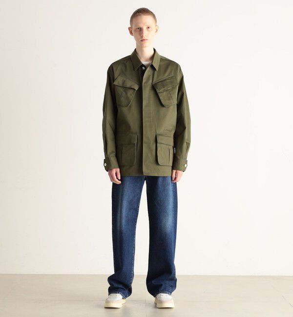 Edition「ヴィンテージバックサテン サファリジャケット」|ブルゾン・スタジャン|