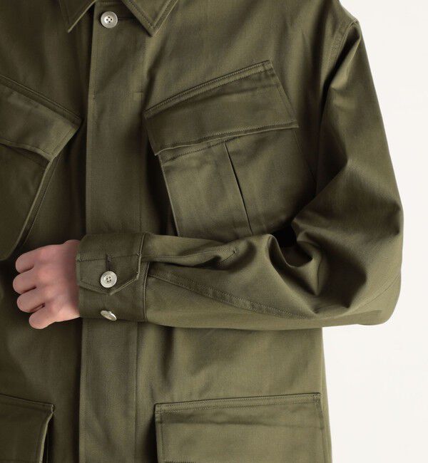 Edition「ヴィンテージバックサテン サファリジャケット」|ブルゾン・スタジャン|