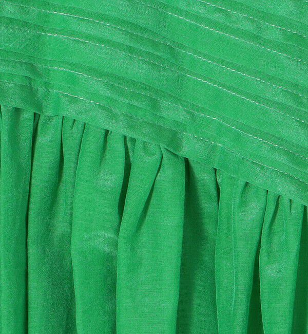 TOMORROWLAND collection「コットンシルク シャーリングラッフルスリーブブラウス」|シャツ・ブラウス|