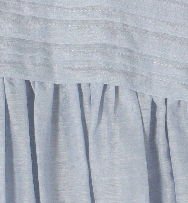 TOMORROWLAND collection「コットンシルク シャーリングラッフルスリーブブラウス」|シャツ・ブラウス|