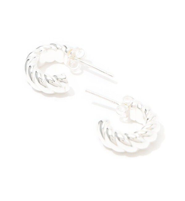 TOMORROWLAND GOODS「Nina&Jules Small Twisted フープピアス」|ピアス|81 シルバー