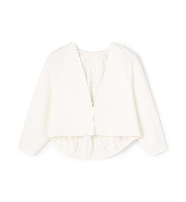 Ballsey「ハイゲージジャージー ライトショートジャケット」|カーディガン|11 ホワイト