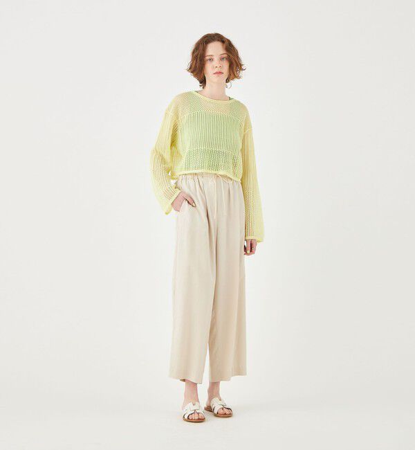 Ballsey「コットンナイロンコイル ショートプルオーバー」|ニット・セーター|