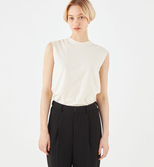 MACPHEE「コットンヘンプ ノースリーブプルオーバー」|Tシャツ・カットソー|