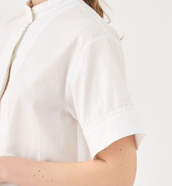 TOMORROWLAND collection「コンパクトブロード プリーツラインブラウス」|シャツ・ブラウス|