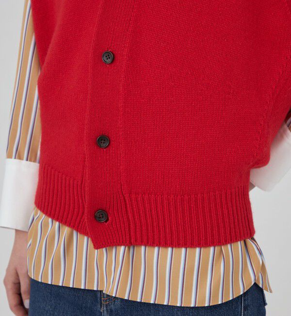 MACPHEE「ラムカシミヤ Vネックベスト」|ベスト・ジレ|