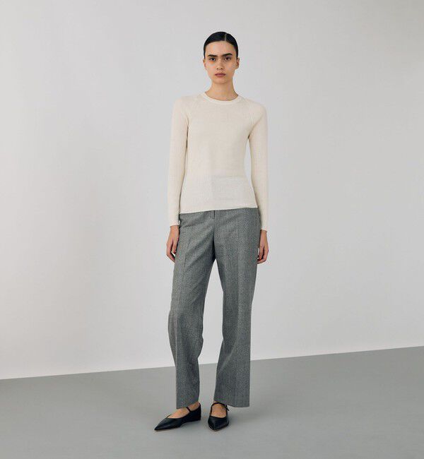 DES PRES「ウーステッドウールリブ クルーネックプルオーバー」|ニット・セーター|