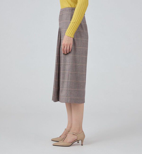 TOMORROWLAND collection「ブラウニーオーバーペーン アシンメトリープリーツスカート」|スカート|