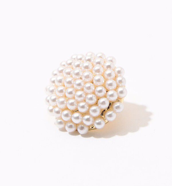 TOMORROWLAND GOODS「Kenneth Jay Lane Pearl Button イヤリング」|イヤリング|