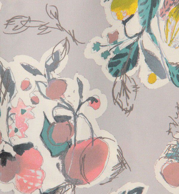 TOMORROWLAND collection「サラサナッツプリント ボウタイギャザーブラウス」|シャツ・ブラウス|