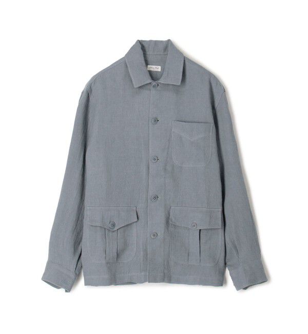 TOMORROWLAND BUYING WEAR「Salvatore Piccolo リネンウール シャツブルゾン」|ブルゾン・スタジャン|65 ブルー