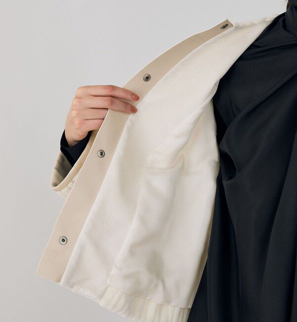 DES PRES「ワイドリッジパイル クルーネックブルゾン」|ブルゾン・スタジャン|