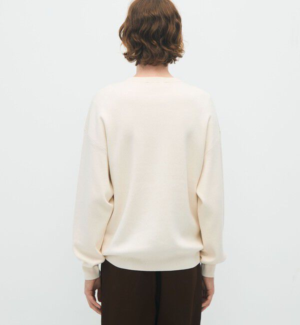 CABaN「CABaN コットンカシミヤ Elephantエンブロイダリークルーネックプルオーバー」|ニット・セーター|