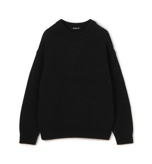GALERIE VIE「ファインウールクルーネックニット」|ニット・セーター|19 ブラック