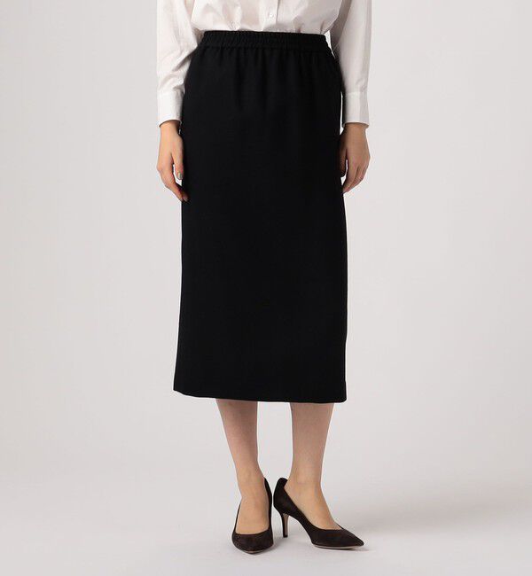 TOMORROWLAND collection「アムンゼンストレッチ イージーストレートスカート」|タイト|