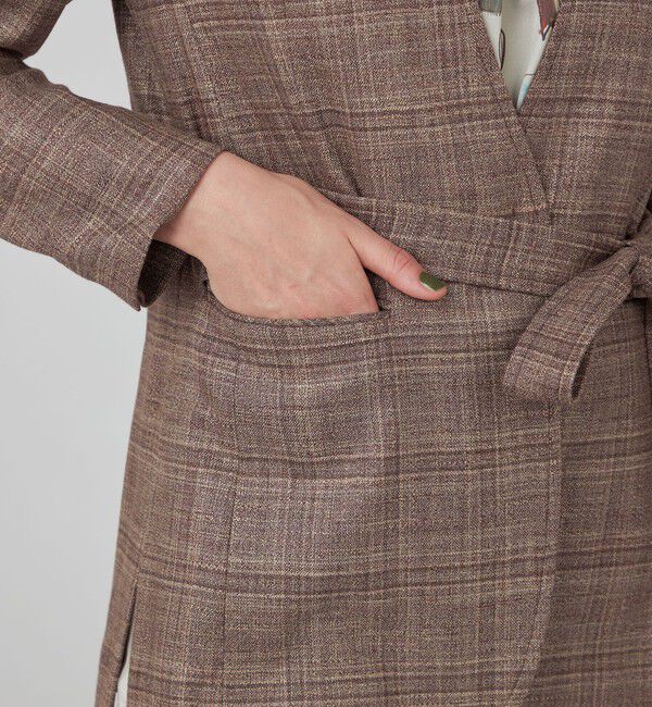 TOMORROWLAND collection「シャドウウィンドウ カラーレスジャケット」|ノーカラージャケット|