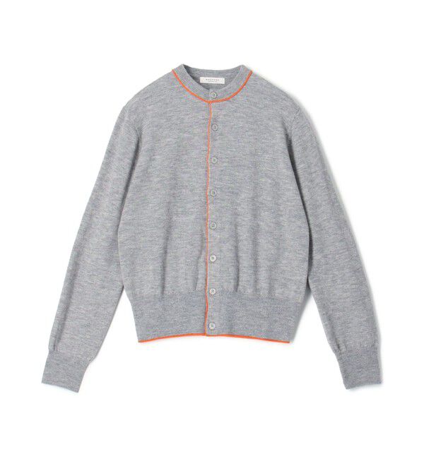 MACPHEE「プレーンウール クルーネックカーディガン」|カーディガン|14 グレー系