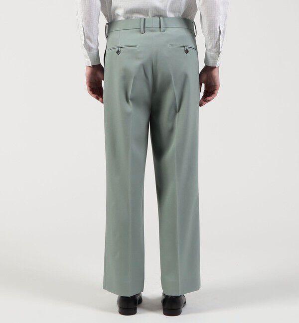 TOMORROWLAND MENS「ハルトツイル 2タックワイドストレートパンツ」|スラックス|