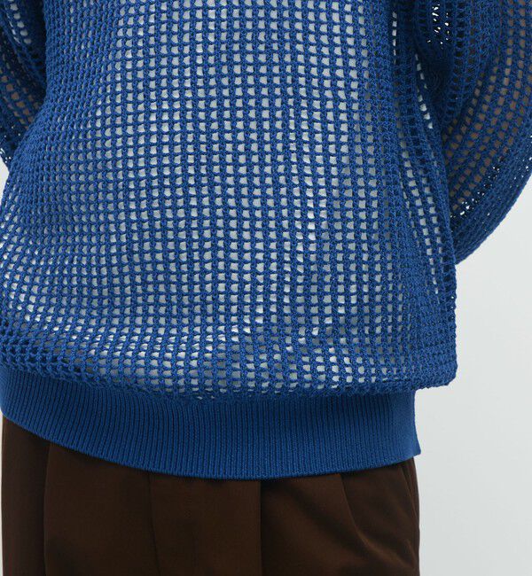 CABaN「CABaN コットンメッシュ クルーネックプルオーバー」|ニット・セーター|